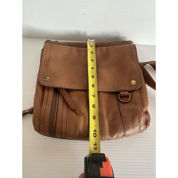 Fossil Morgan Traveler Brown Leather Crossbody Shoulder Bag - Picture 13 of 13
